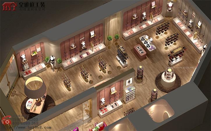 内衣店鸟瞰效果图
