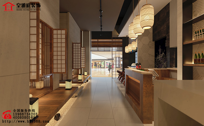 日式餐饮店效果图