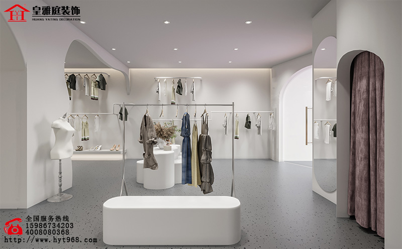 深圳现代简约风格服装店设计