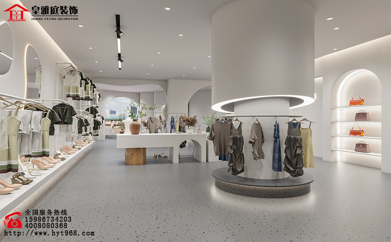 深圳现代简约风格服装店装修设计效果图