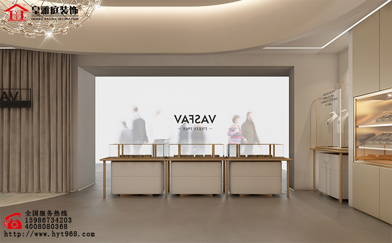 现代轻奢风格珠宝店设计效果图